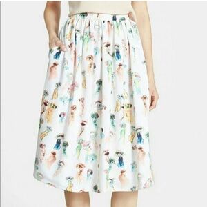 Re:named jellyfish midi a-line skirt women's medium EUC